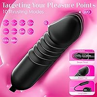 Vista 38 de Vibrator Dildo Sex Toys for Women - MOOLIGIRL Rose Sex Toy with Thrusting G Spot Vibrators & 10 Sucking Modes for Clitoral Nipple Stimulation Anal