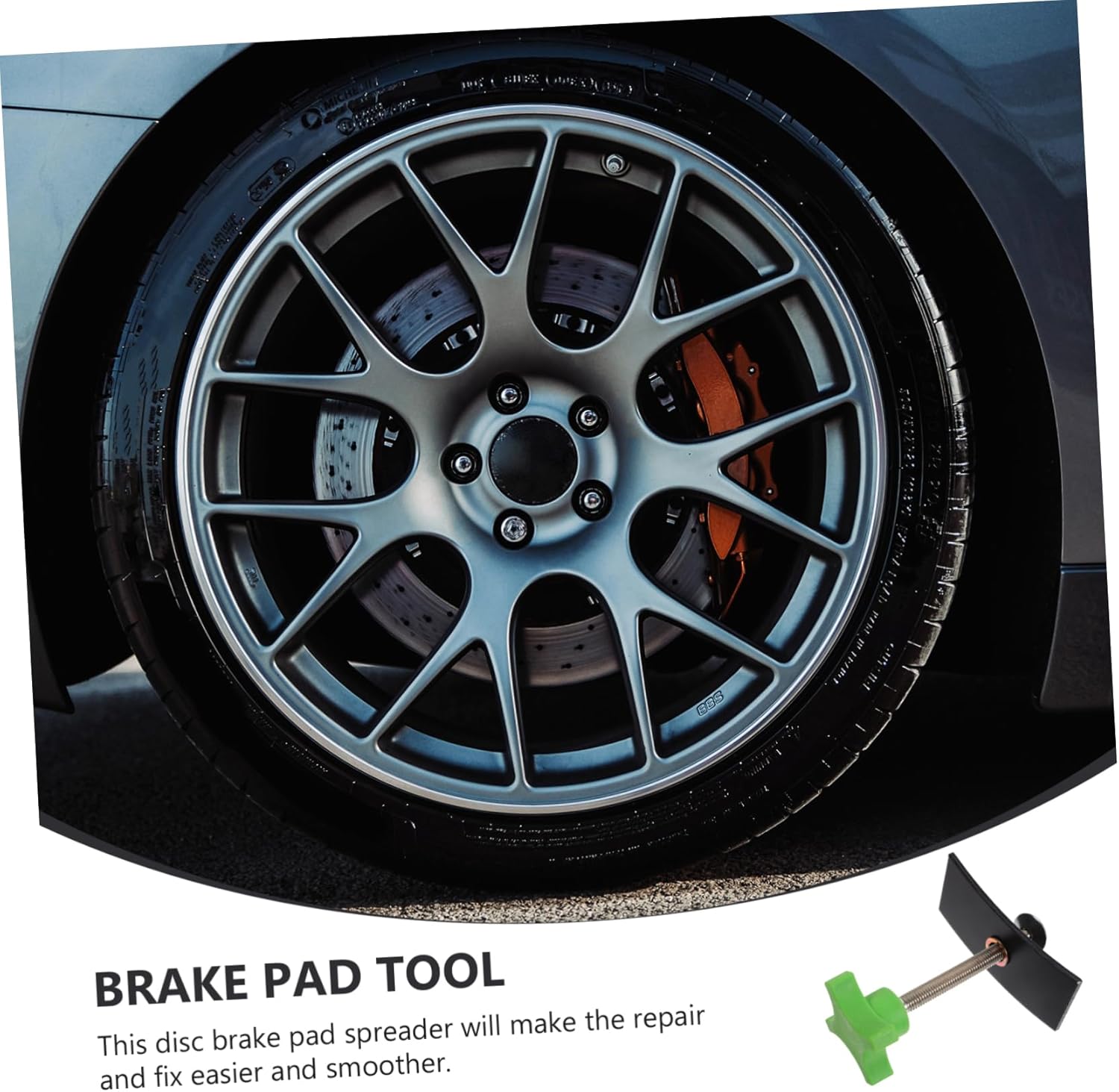 2Pcs Swivel Brake Pad Spreader Tool Disc Brake Compression Tool for Easy Brake Pad Replacement and Maintenance Suitable for Various Car Brands and Models