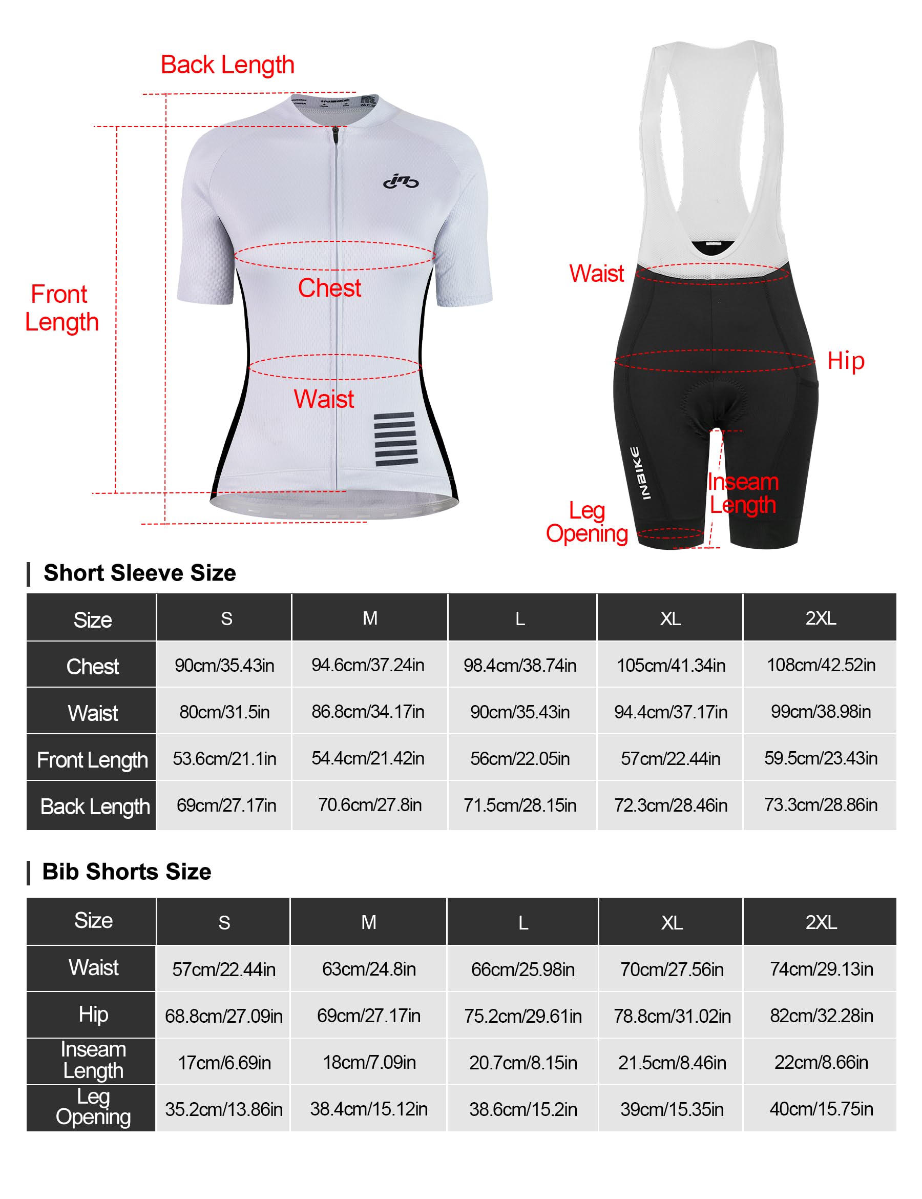INBIKE Tenue Cyclisme Femme Maillot Velo Manche Courte + Cuissard 3D Gel Rembourré Respirant Réfléchissant