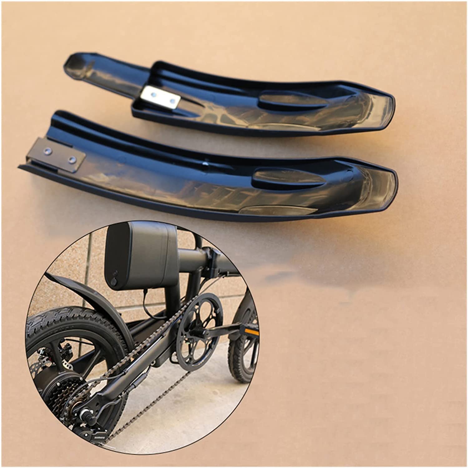 Garde-Boue pour vélo, Portable réglable 1 Paire Universel vélo Garde-Boue Universel Garde-Boue Robuste vélo Extension électrique Scooter Garde-Boue Compatible avec Moto