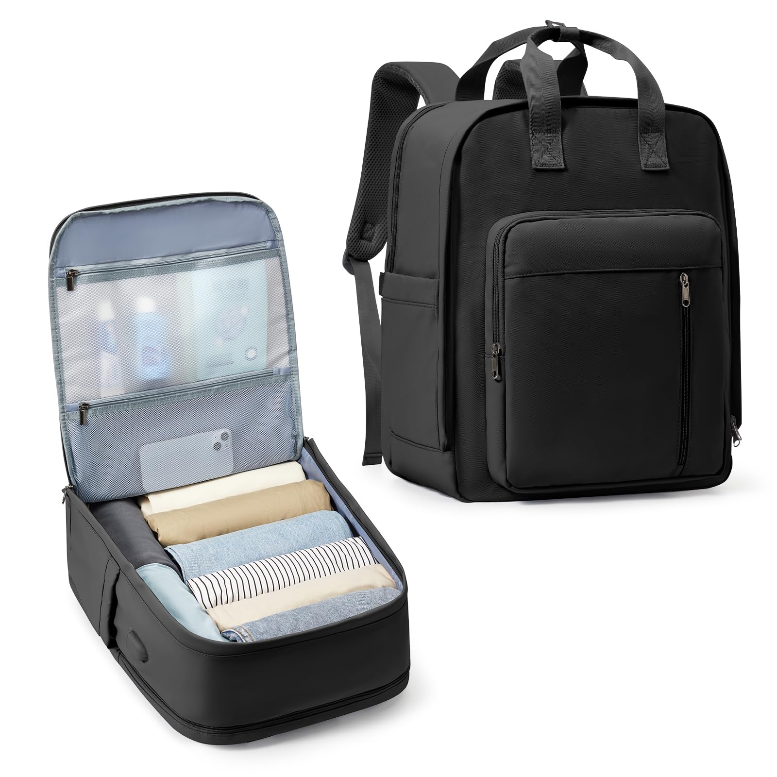 SZLX Borse da Cabina per Easyjet 45x36x20 Zaino da Viaggio Donna Ryanair 40x20x25 Bagaglio a Mano con porta usb zaino da viaggio aereo bagaglio a mano zaino per laptop Casual Daypack