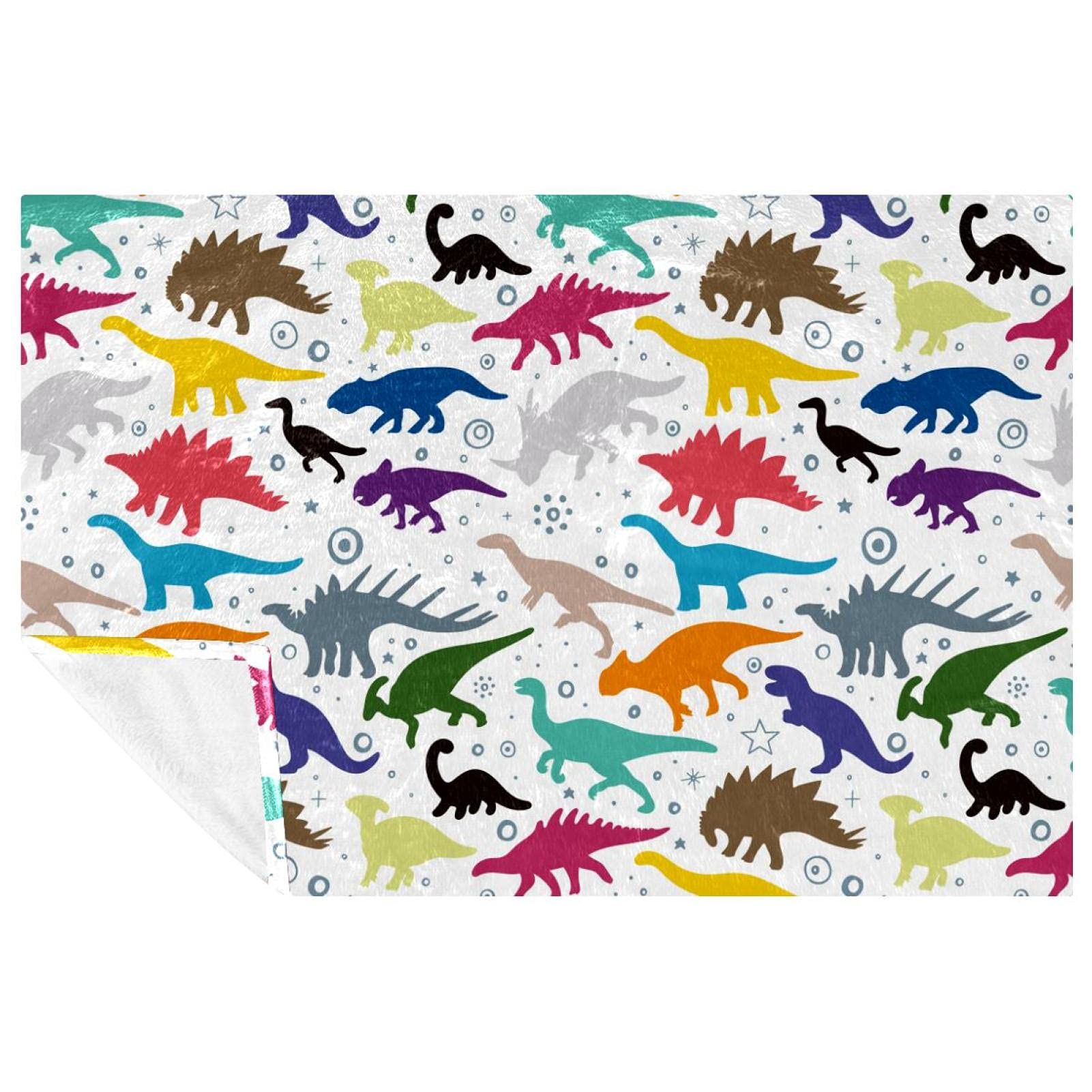 Couverture dinosaure coloré pour des moments de complicité en famille