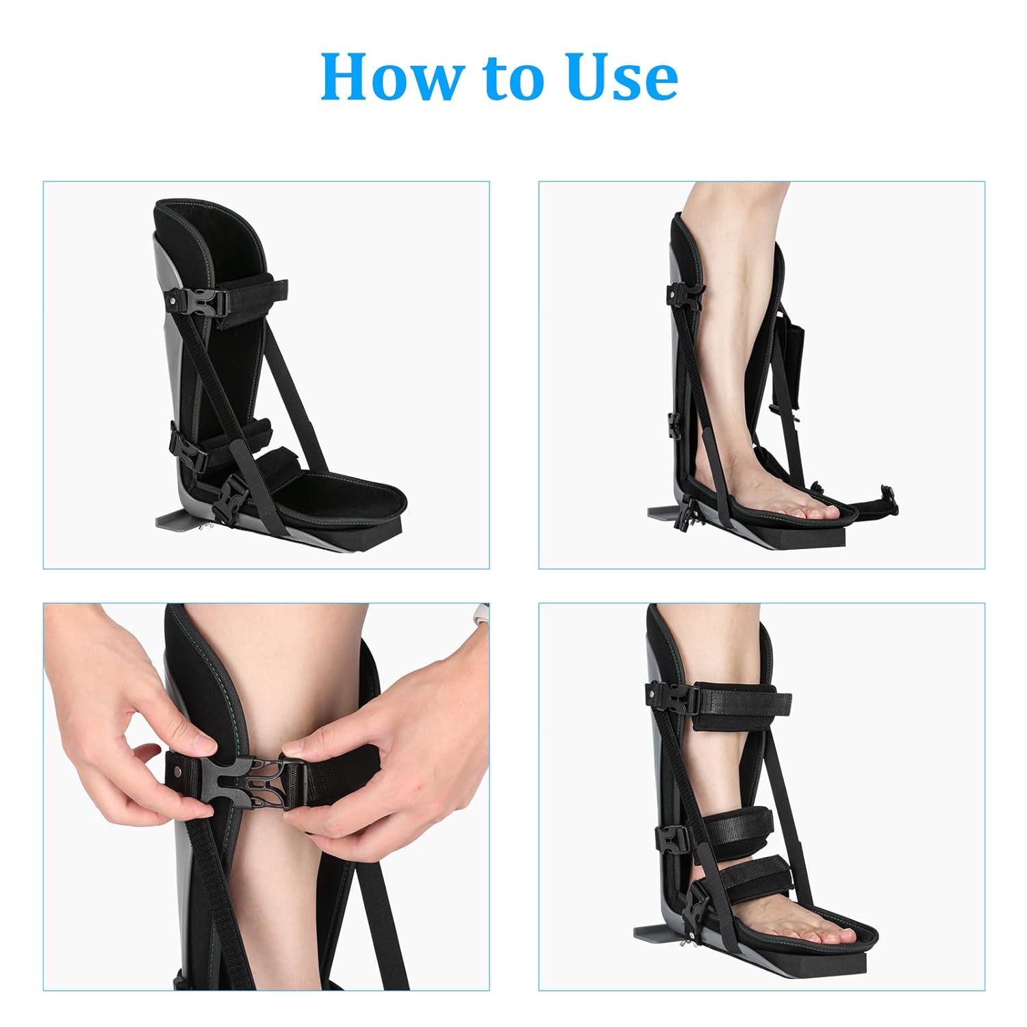 Plantar Fasciitis Night Splint, Rigid Night Splint for Plantar Fasciitis Women & Men, Orthopedic Boot for Sleeping, Achilles Tendonitis, Calf Tendon Stretching, Arch pain(Medium) - Image 7