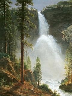 Nevada Falls by Albert Bierstadt - 12x16 Art Print Poster