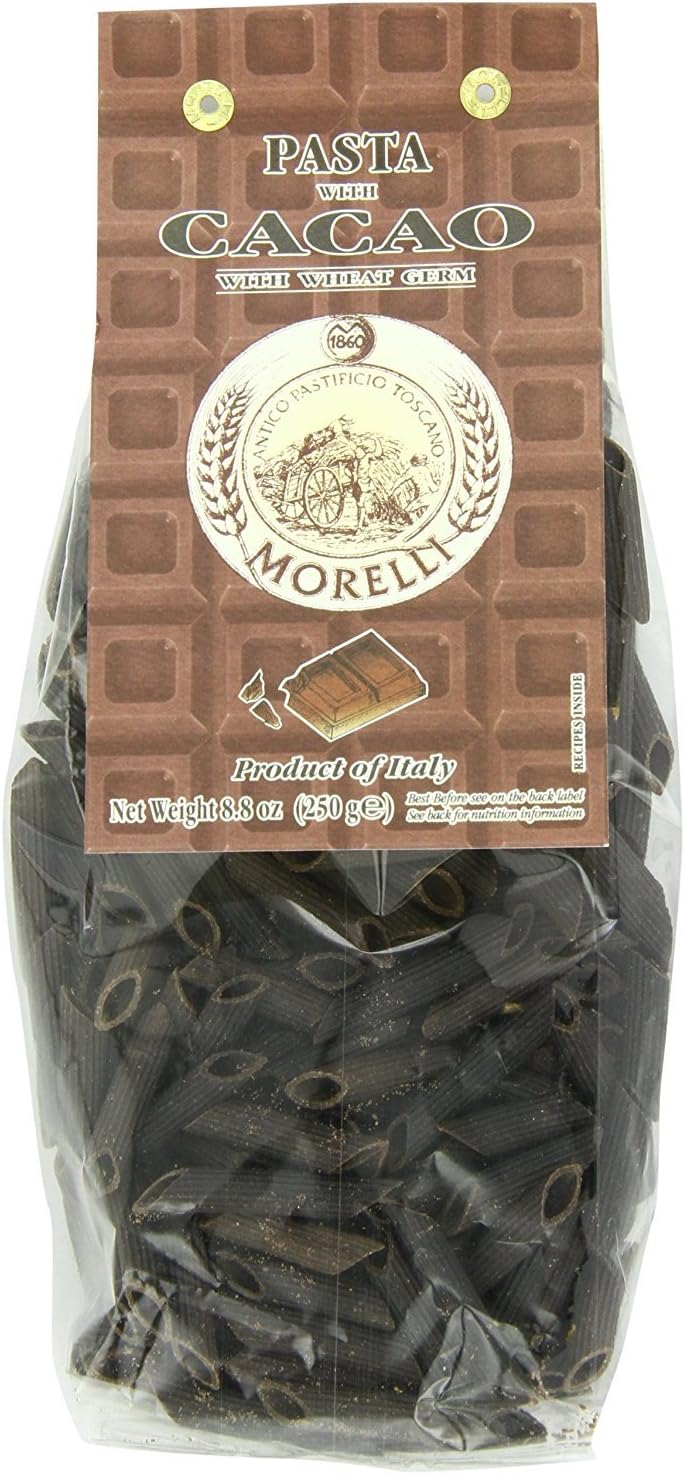 Morelli Wheat Germ Penne, Cocoa, 8.8 Ounce