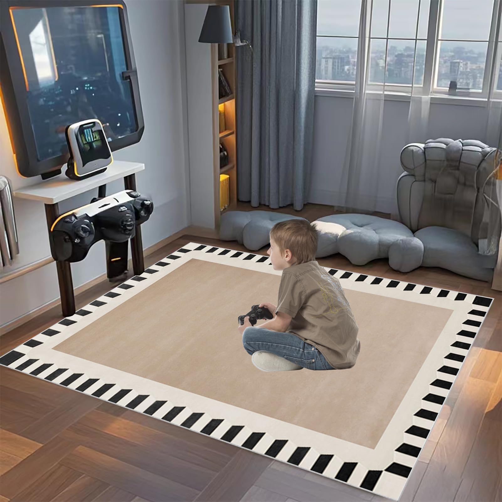 100 x 160 cm Tappeto per Sedia Ufficio Gaming, Alfombrilla de Protección para Suelos Duros, Tappetino per Sedia da Ufficio, Sedia Protettiva Multiuso per la Casa Tappeto per Pavimenti duri