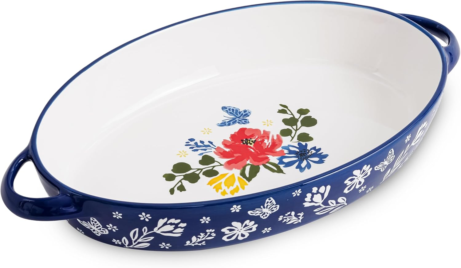 Wisenvoy Casserole Dish Baking Dish Ceramic Au Gratin Baking Dish Lasagna Pan Oval Casserole Dishes for Oven