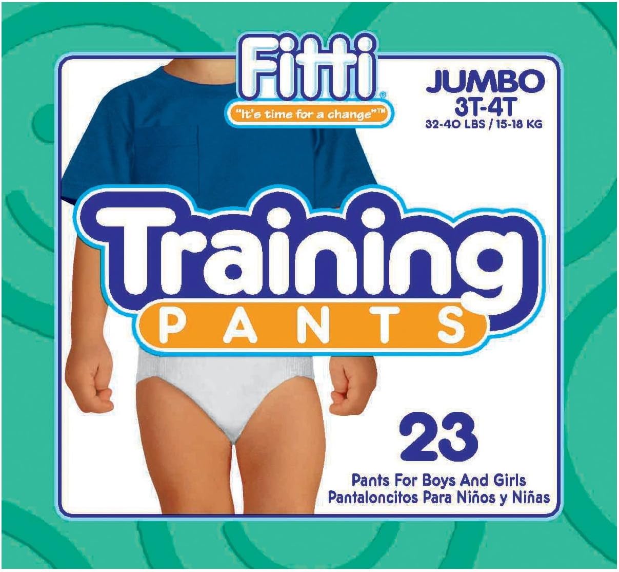 Fitti Training Pants - 3T-4T - 23 ct
