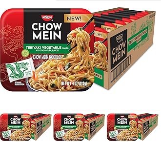 Chow Mein Noodles, Teriyaki Vegetable, 4 Ounce (Pack of 32)