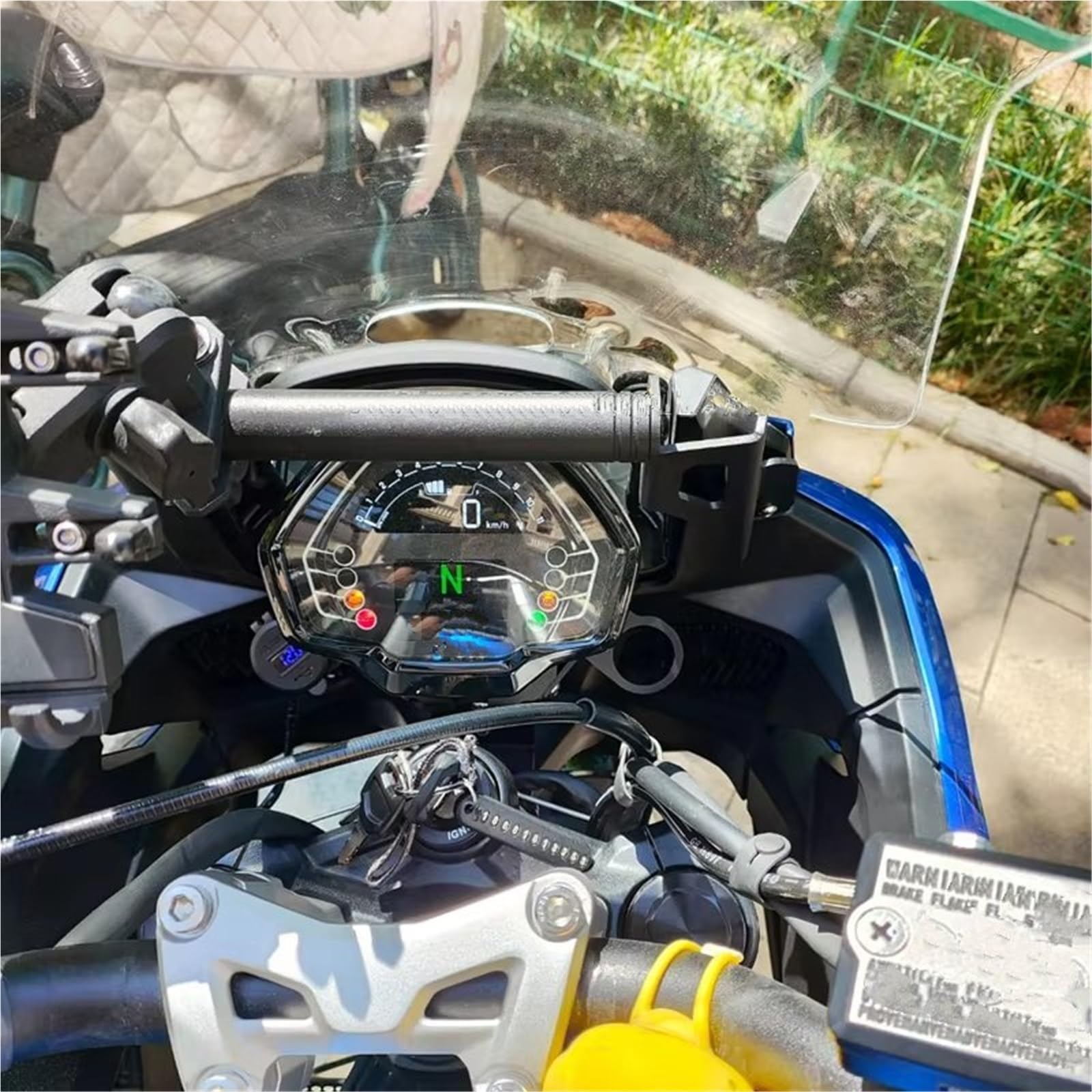 Soporte Placa Navegación GPS Extensión Manillar Motocicleta para Tiger para Sport 660 2022-2025 Soporte para GPS Antivibración Soporte para Teléfono