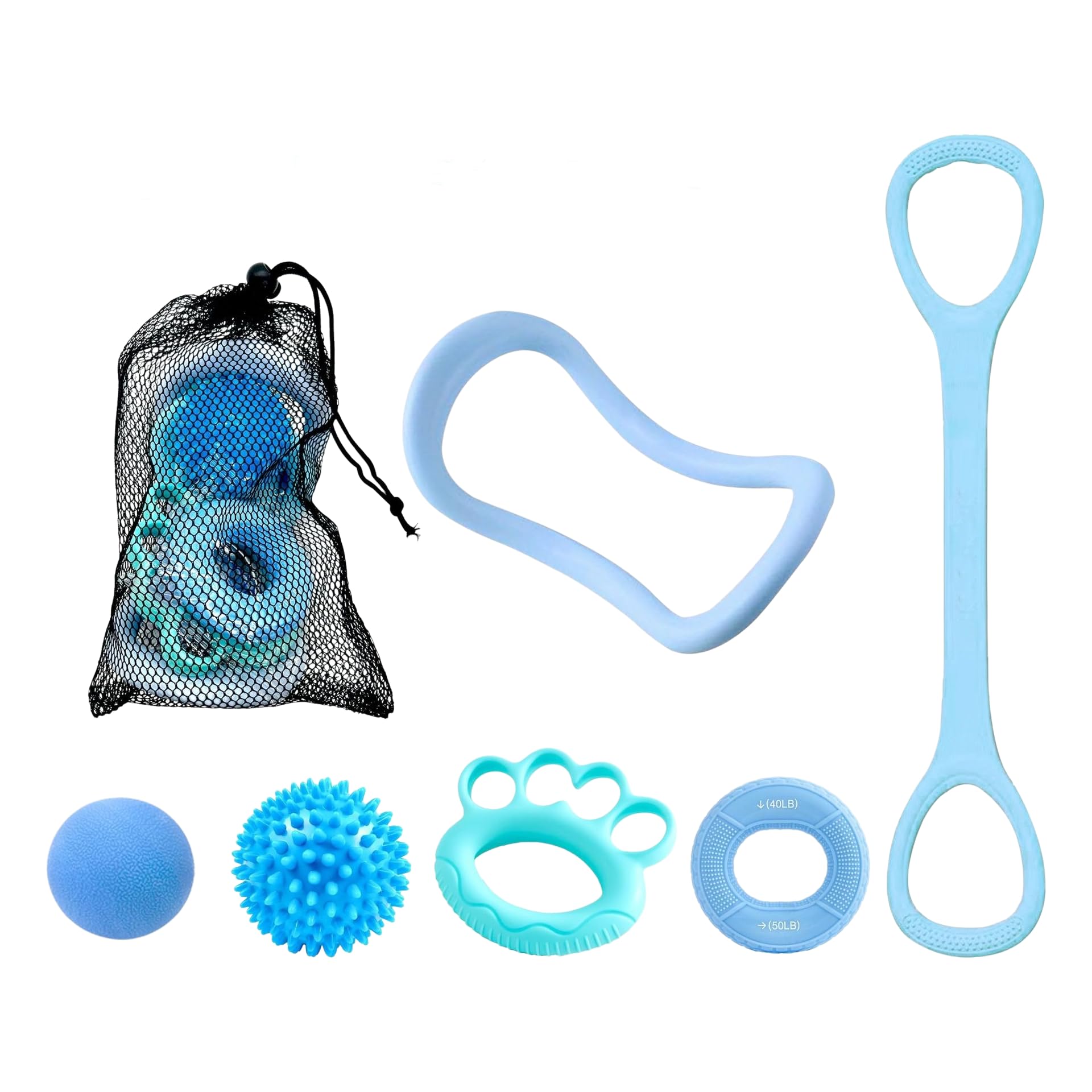 piłka do jogi, piłka do ćwiczeń, piłka fitness, piłka gimnastyczna Grip Strength Ring urządzenie ściągacz masaż kłujący powięź zestaw
