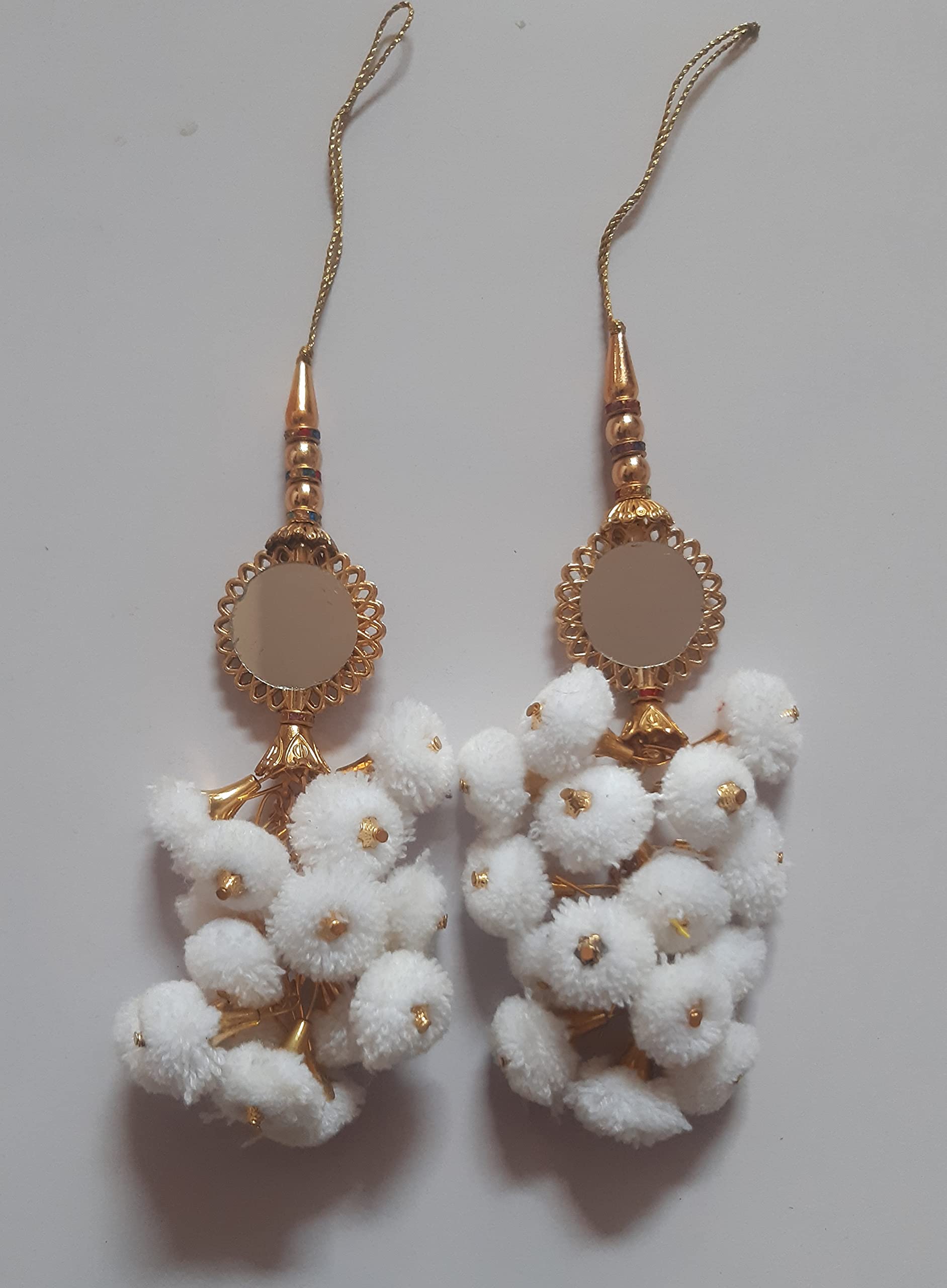 See full amazon price history chart for Libas Fashion Handmade latkan Women Tassels pom pom Fancy Color White 2 pc, White golden (L 390 White) Libas Fashion Handmade latkan Women Tassels pom pom Fancy Color White 2 pc, White golden (L 390 White) (B09DFB3DFH) Amazon Price History, Amazon Price Tracker