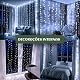 Cortina 300 Led 3x3m USB Colorido Branco Frio 8 Modos USB Temporizador LuvinCo Imagem 6