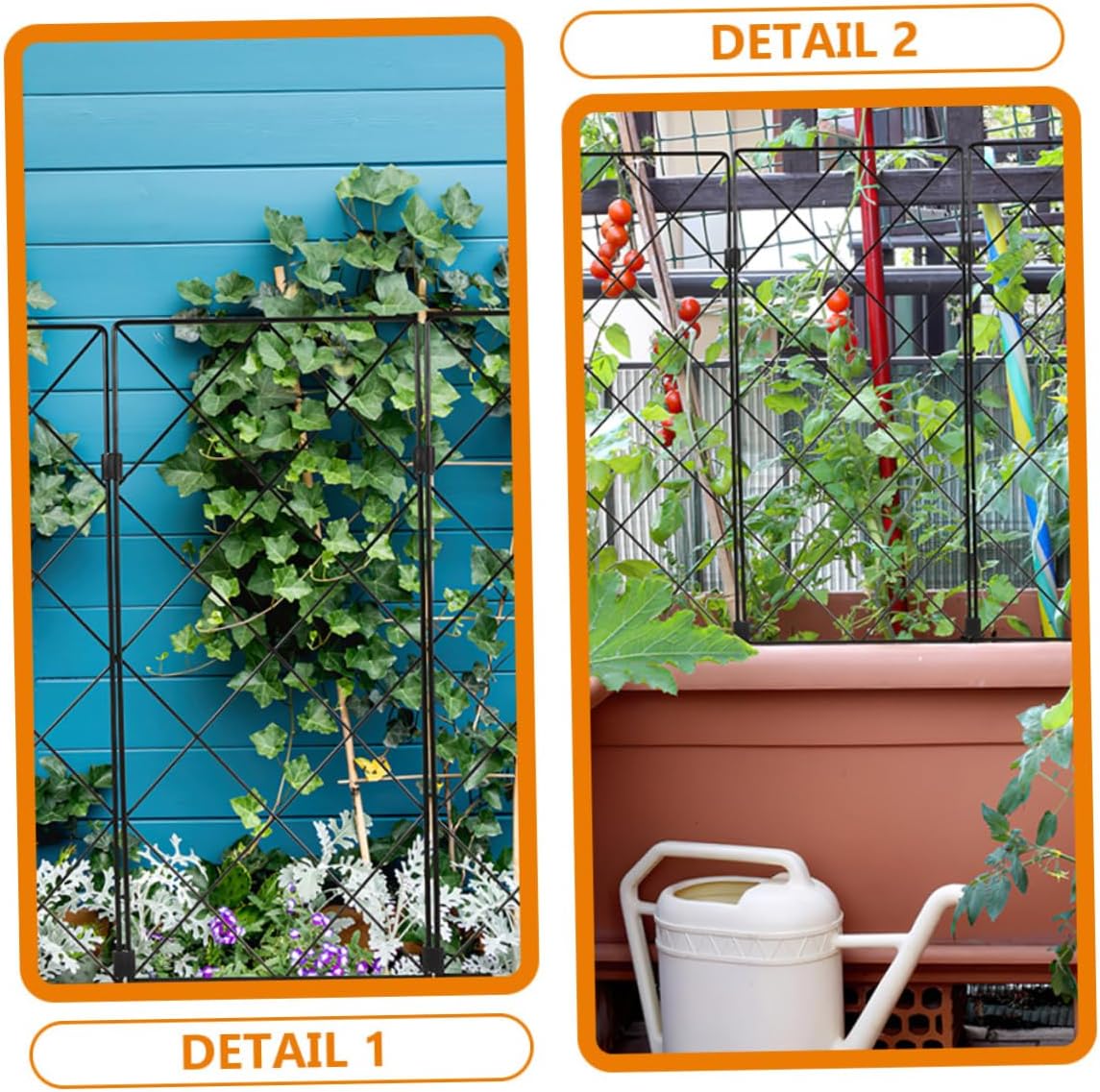 HANABASS 2Pcs Plant Trellis Garden Support for Climbing Plants Outdoor and Indoor Gardening Tool for Tomatoes Vines and More for Garden Enthusiasts