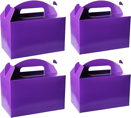 YUYNLEP Paquete de 24 cajas de regalo moradas, cajas de regalo de fiesta, cajas de regalo para fiesta de cumpleaños morada, regalos de boda,