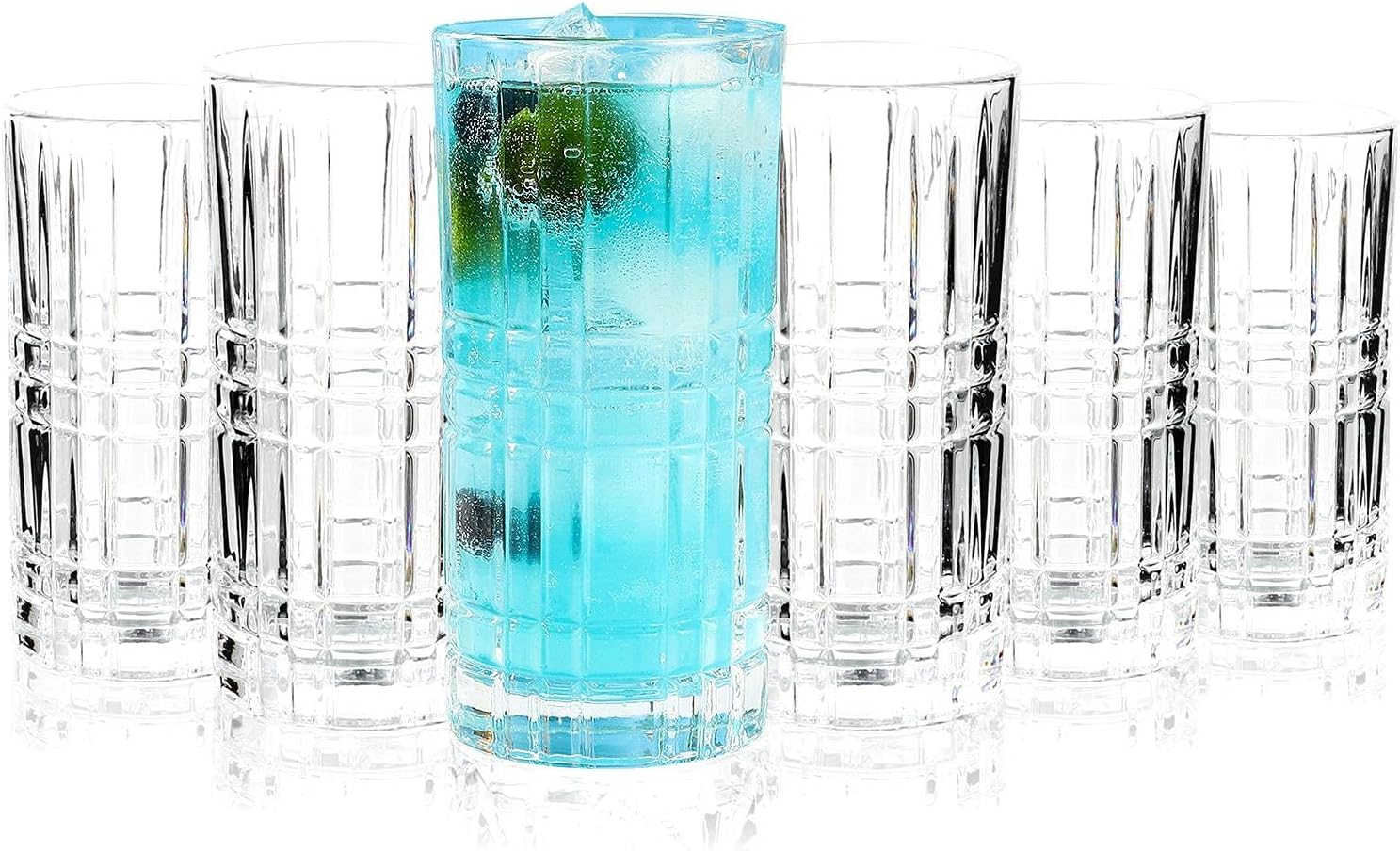 RCR ‘Timeless’ Highball Glasses Set of 6 (440ml) Serve Water, Juice