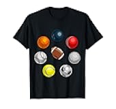 Cartoon Sports Balls Design T-Shirt