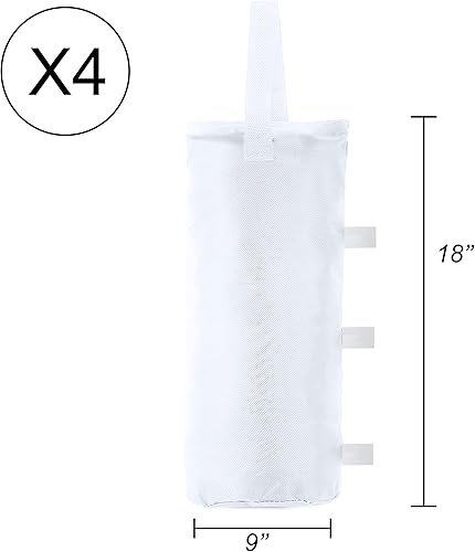 Miniatura 2 de ABCCANOPY - Pesos de anclaje para tienda de campaña, 4 unidades, color blanco