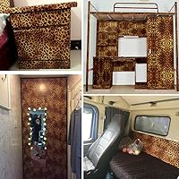 Vista 9 de Rollo de papel tapiz de 32.8 pies con estampado de leopardo, vinilo para despegar y pegar, papel de renovación de muebles, papel extraíble