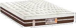 Colchao Casal Castor Silver Star Mola Pocket Hibrido Air One Face 138X188X032