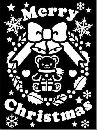 Amazon スノースプレー用型紙 A3 ベアリース クリスマス雑貨 おもちゃ Amazon スノースプレー用型紙 A3 ベアリース クリスマス雑貨 おもちゃ