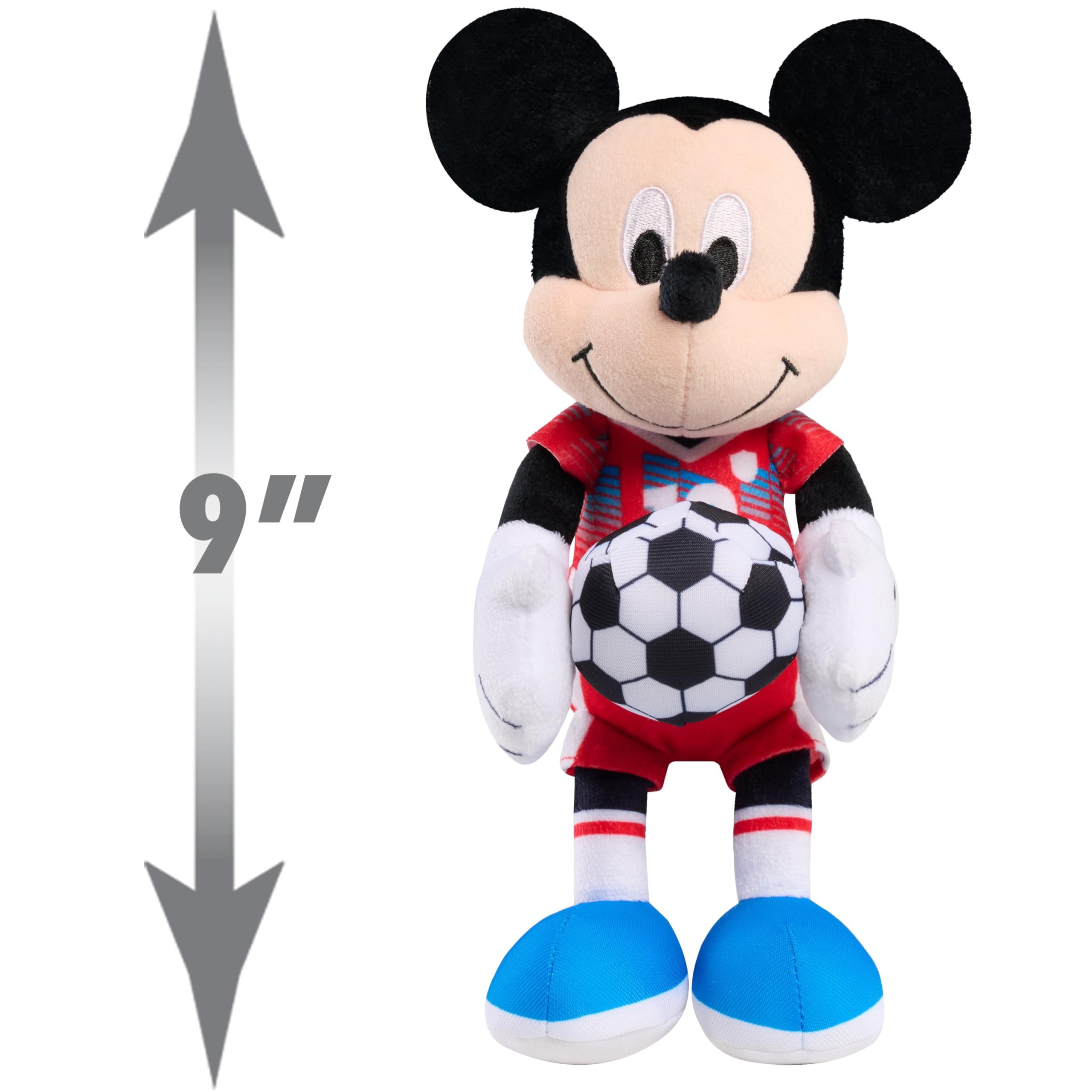 Disney Mickey Mouse - Peluche a forma di calcio, per bambini dai 2 anni in su