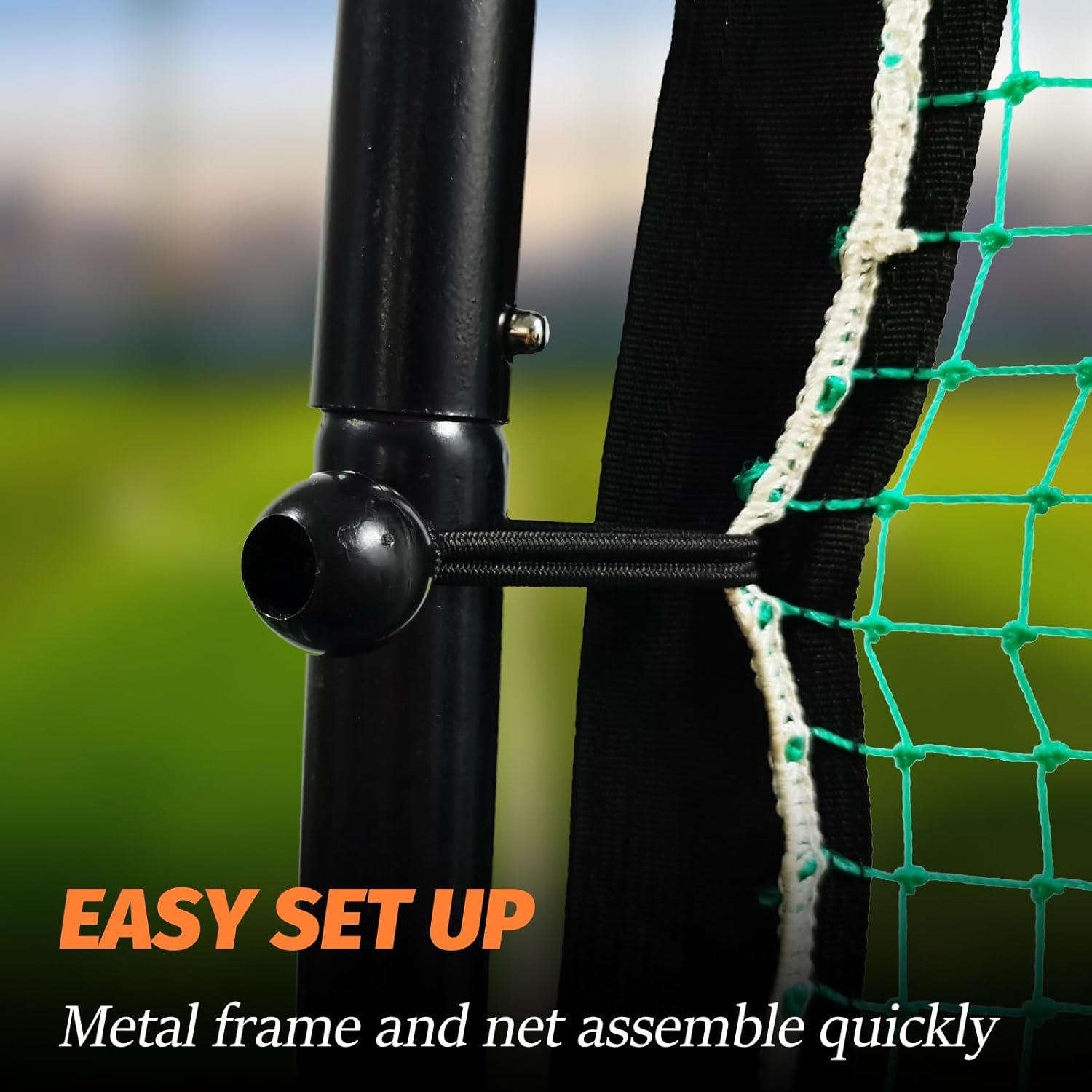 Kapler Baseball & Softball Rebounder - 42x72in Heavy-Duty Steel Frame & HDPE Net - Multi-Position Return Trainer for Backyard Sports Practice & Skill Training for Youth & Adult