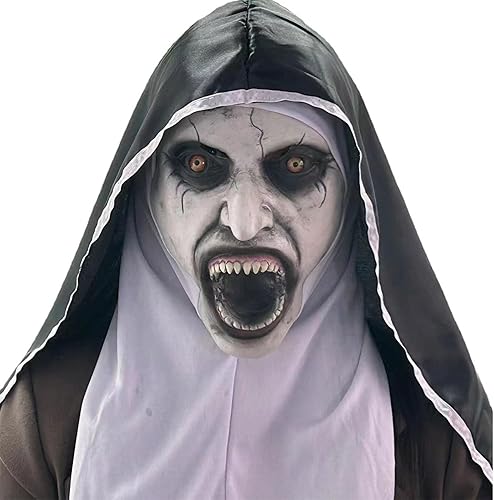 Máscara de Halloween para adultos, máscara de zombi, máscara de vampiro, reutilizable con cintas elásticas ajustables para las orejas, máscara de