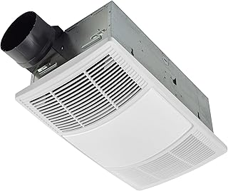 Broan-NuTone Non-Lit PowerHeat Bathroom Exhaust Fan and Heater, 80 CFM, 1.5 Sones, White