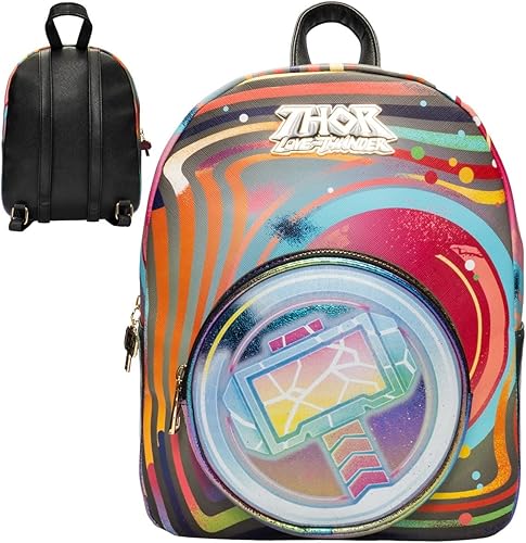 Thor Love and Thunder Mini-Mochila, Rojo -, Thor Love and Thunder Mini-mochila
