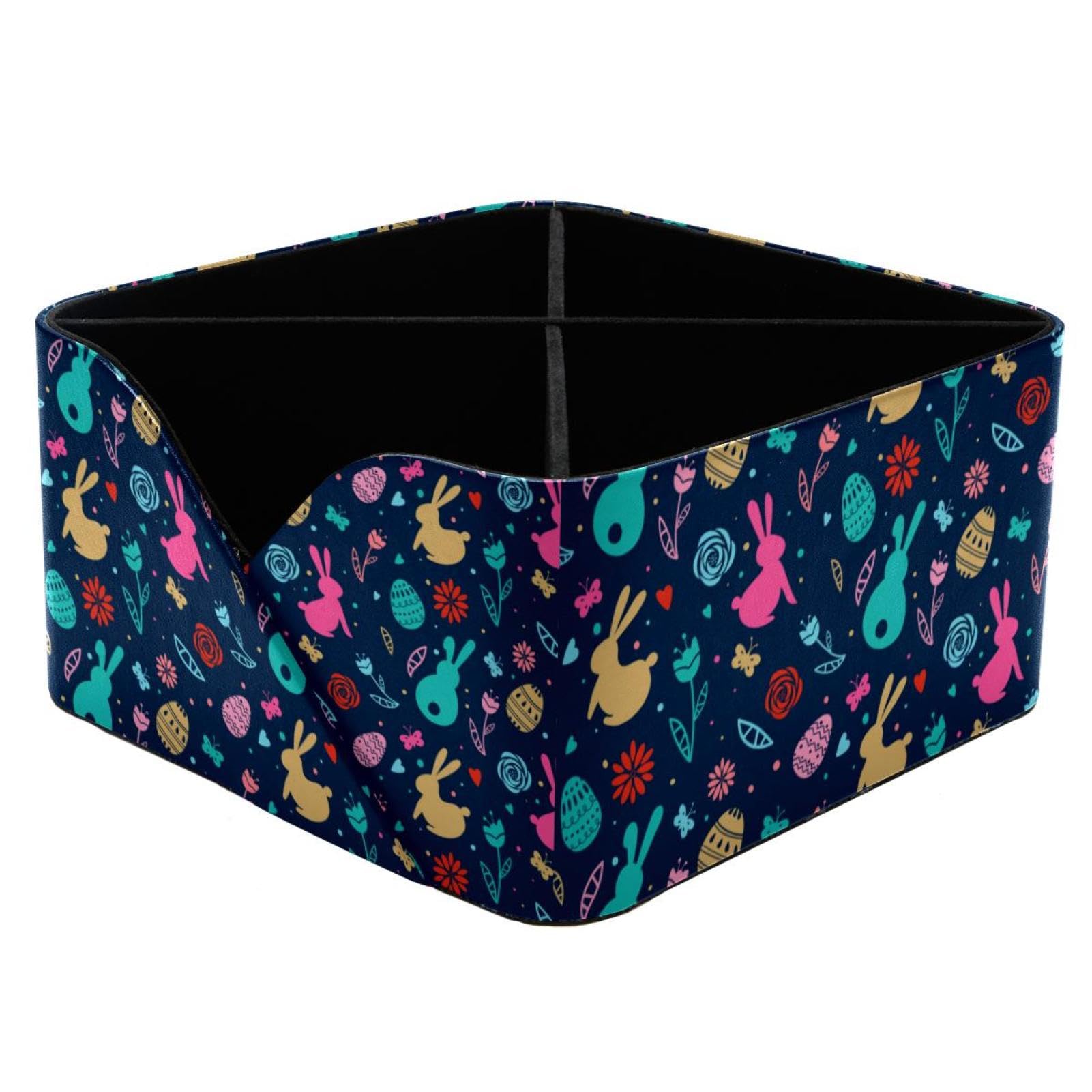 Porte-stylo rectangulaire Pâques grand compartiment maquillage