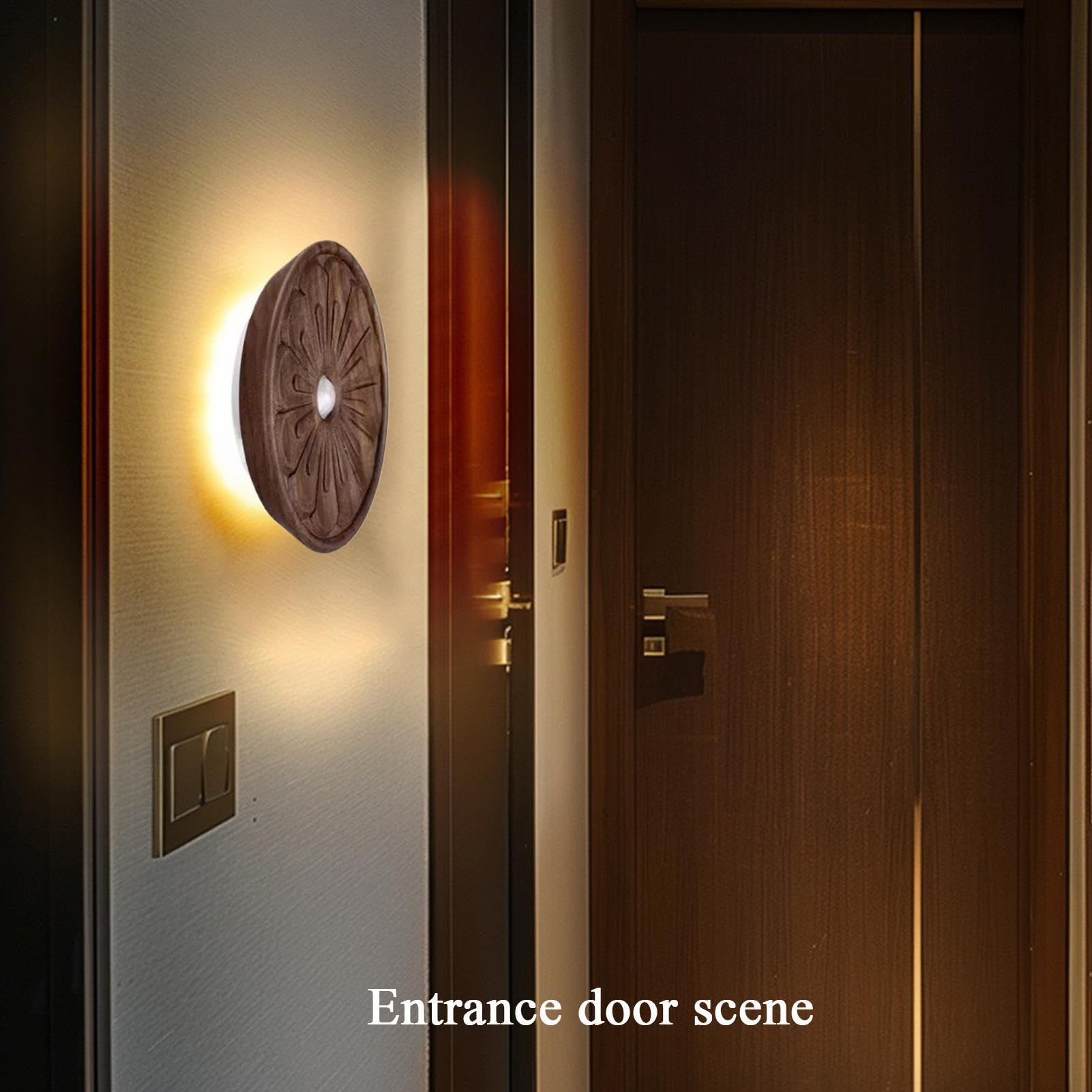 Da Esterno Lampada da Parete con Sensore di Movimento Magnetico | Illuminazione Scale Sensore Movimento per Bagno Scale Corridoio Comodino Cucine Camere da Camera dei Bambini Soggiorno