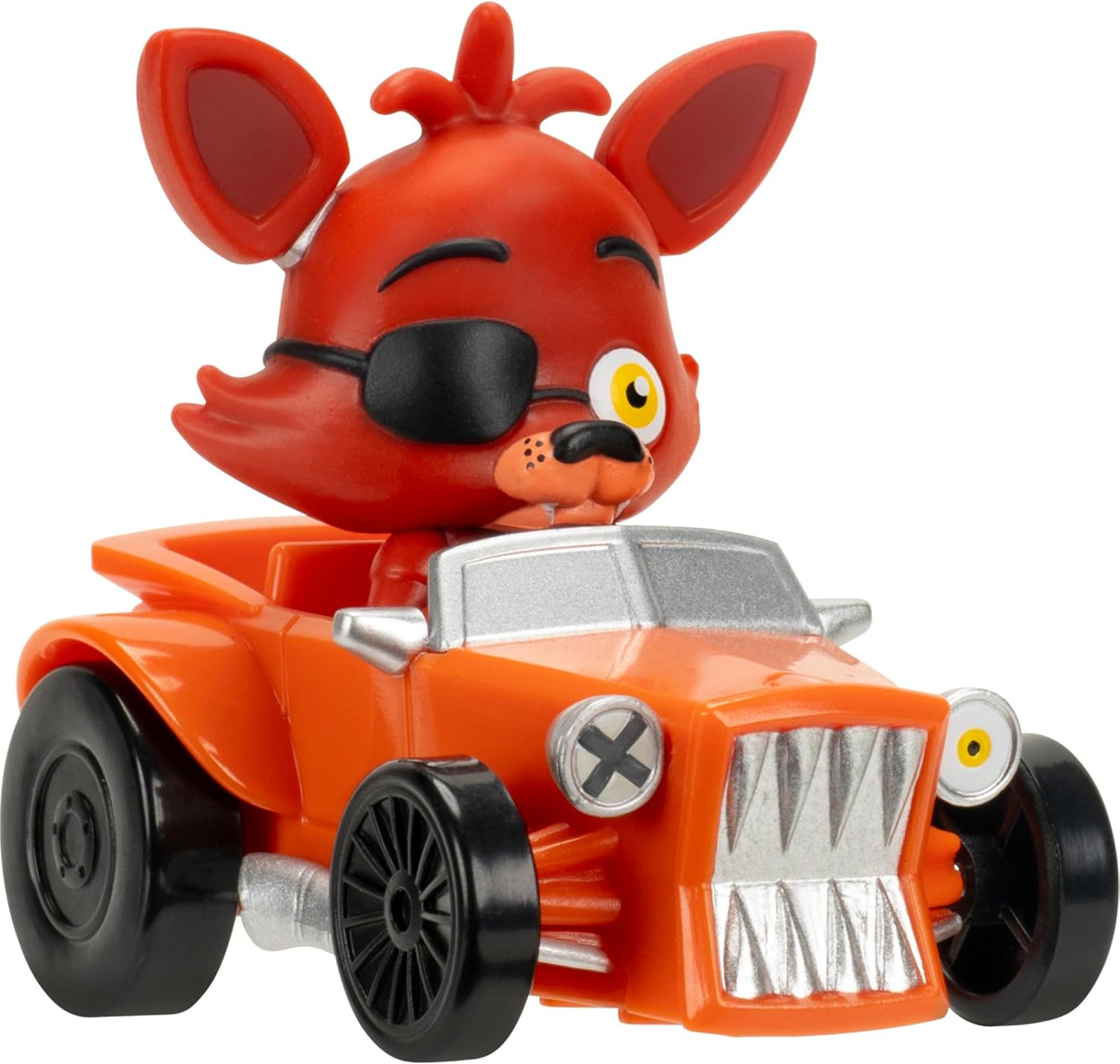 Jazwares Five Nights at Freddy’s Classic Freddy Racers - 4-Pack of 2-Inch Stylized Vehicles with Freewheels and Built-in Drivers