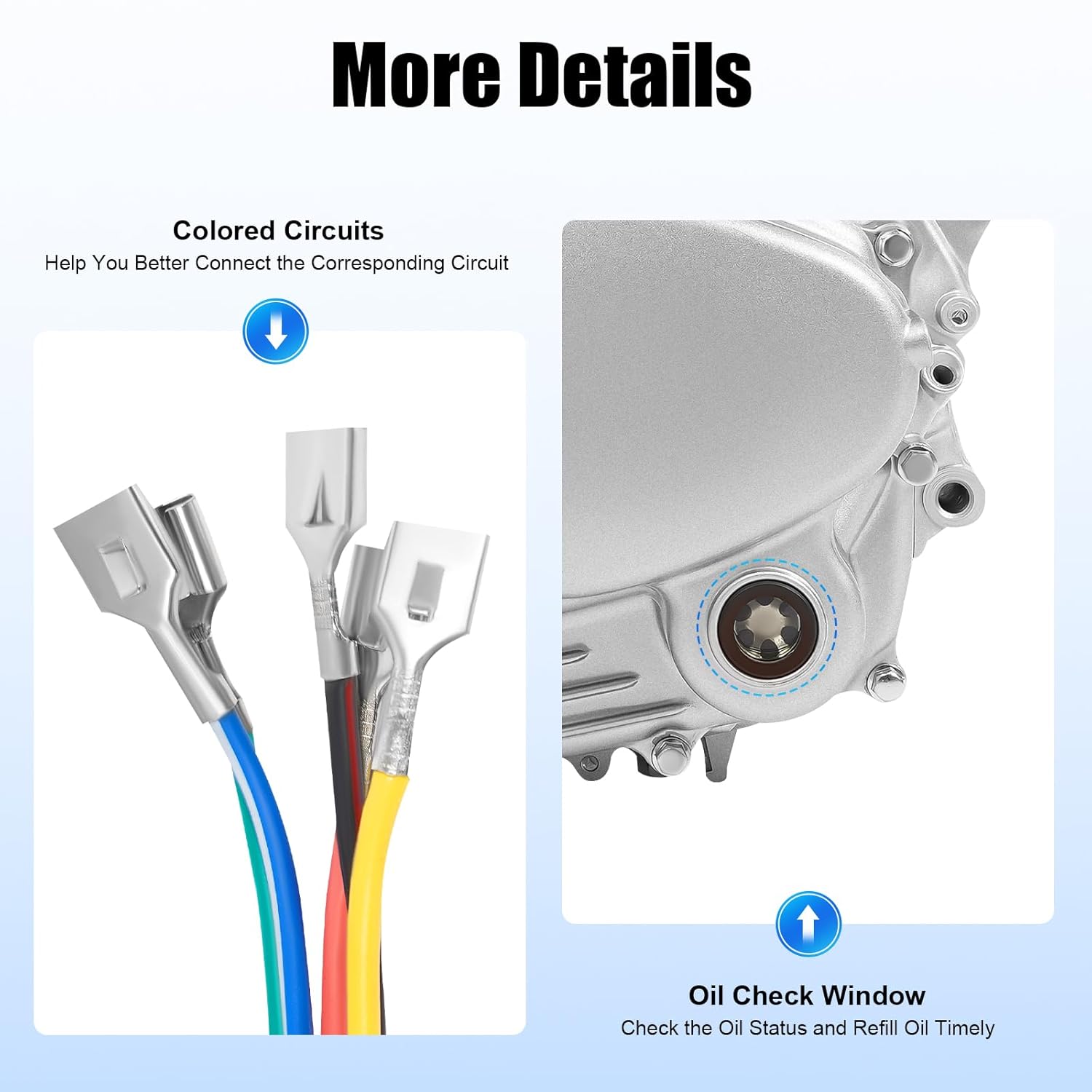 4 Stroke Engine Motor 250CC, 4-Stroke Single Cylinder Engine 14KW 5 Speeds Transmission, Aluminum Engine Motor Kit with Electric & Kick Start for 200CC 250CC Dirt Bike ATV Models