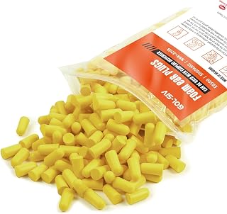 Ear Plugs - Noise Reduction Disposable Earplugs for Shooting, Sleeping, Work & Construction Site (50pairs earplugs Yellow)