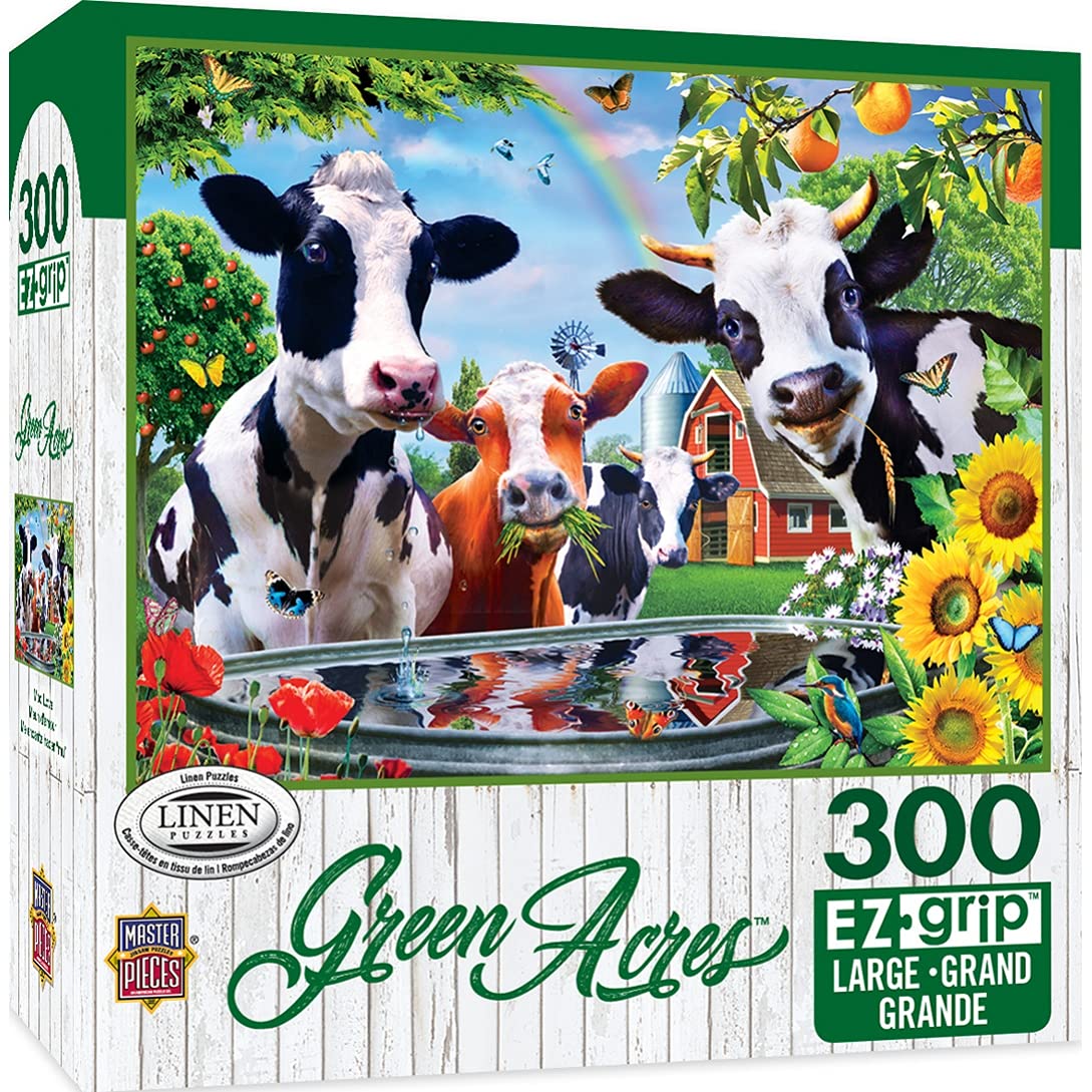 Masterpieces Green Acres Moo Love Puzzle (300 Piece), Multicolored, 18 X 24