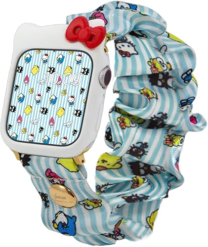 Sonix x Sanrio Scrunchie - Correa de reloj + parachoques de reloj (blanco) | Hello Kitty y sus amigos