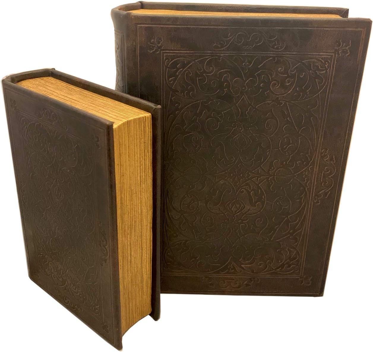 Art Nouveau Flower Motif Secret Nesting Book Box Set