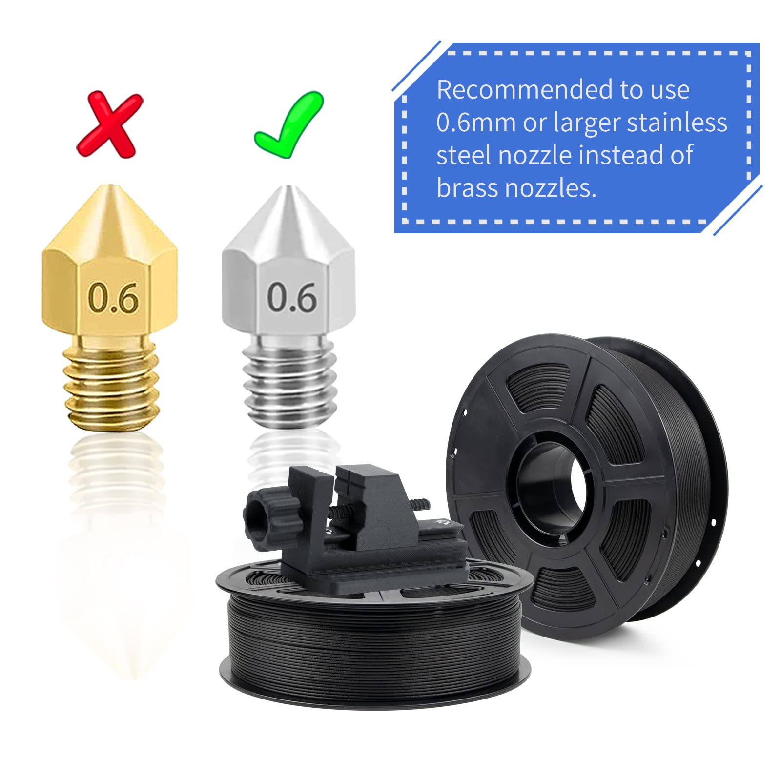 IEMAI Carbon Fiber PA12 Filament, PA12 CF 1.75mm, 3D Printer