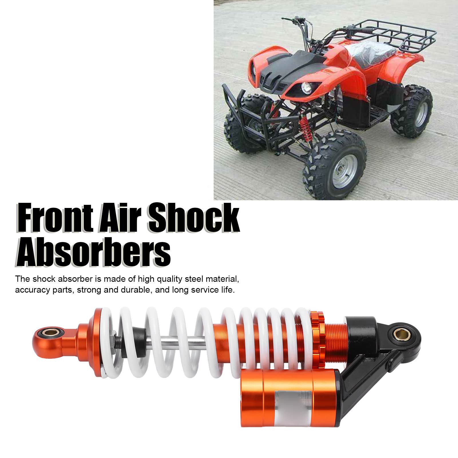 Amortyzator, 305 mm, przedni amortyzator powietrza, amortyzator, amortyzator, mono, regulowany zamiennik do motocykli, ATV, samochodów terenowych, skuterów
