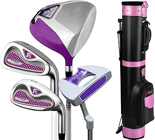 TeidEa Golf Set,Ladies Half Set of Golf Clubs, Golf Club Set, Golf Right-Handed Club for Beginners, 4 Golf Clubs, with Bag