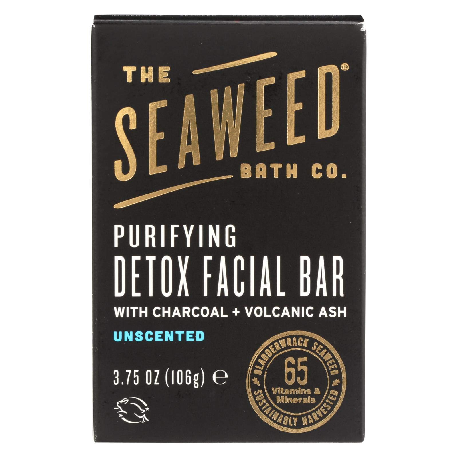The Seaweed Bath Co. Purifying Detox Facial Bar (Unscented) Pack 2