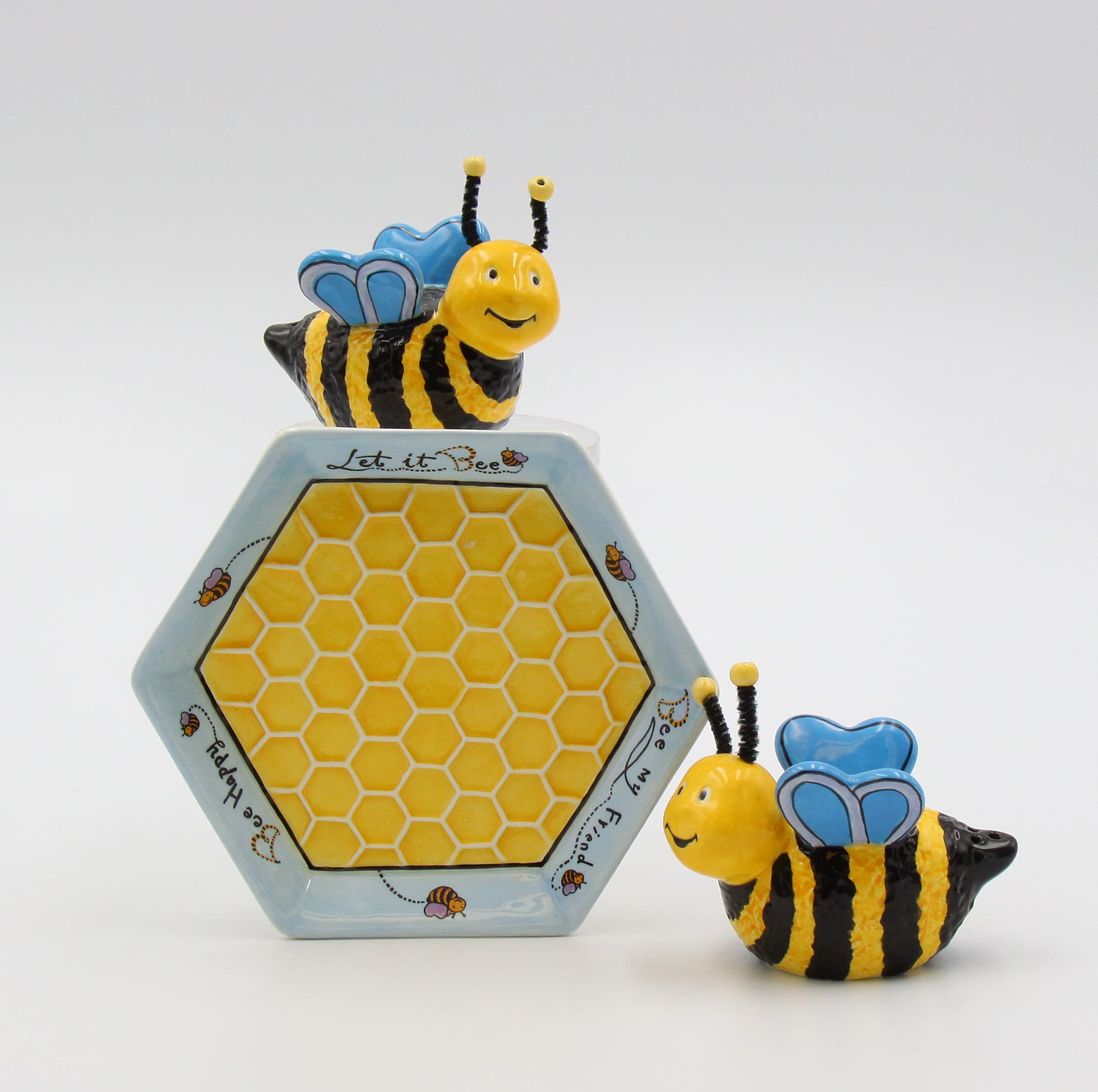Bee Salt & Pepper Set - Appletree Ceramic -2