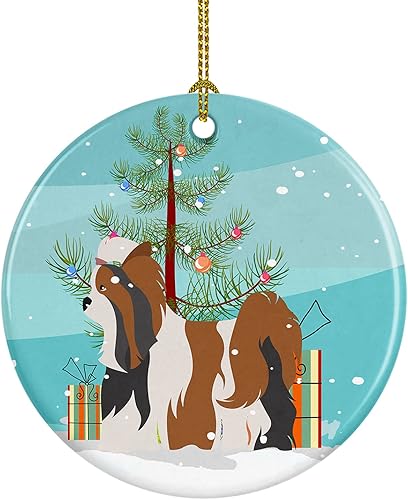 Miniatura 4 de Caroline's Treasures Perro de Presa Canario - Adorno de cerámica para colgar en el árbol de Navidad, para el hogar, Navidad, fiestas, regalo, 3