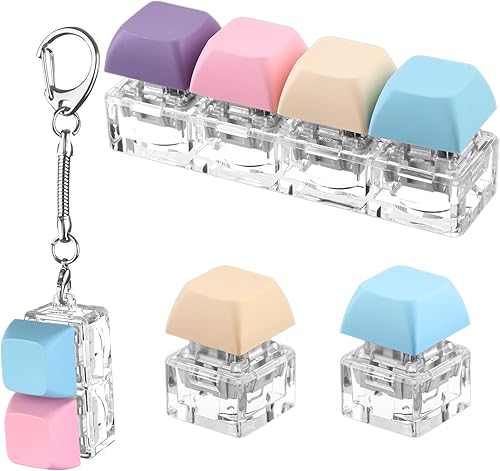 Miniatura 9 de 4 piezas llavero de teclado para aliviar el estrés, juguetes para aliviar el estrés, teclado para aliviar el estrés, teclado para regalos para pasar