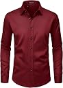 burgundy dress shirt for men Top2商品