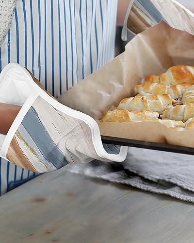 Miniatura 6 de Multi Gradient 5Pcs Pot Holders for Kitchen,Non Slip &amp; Heat Insulation Terry Cloth Potholder Set with Pocket,Thick Hot Pad Oven Mitts Trivet Coaster