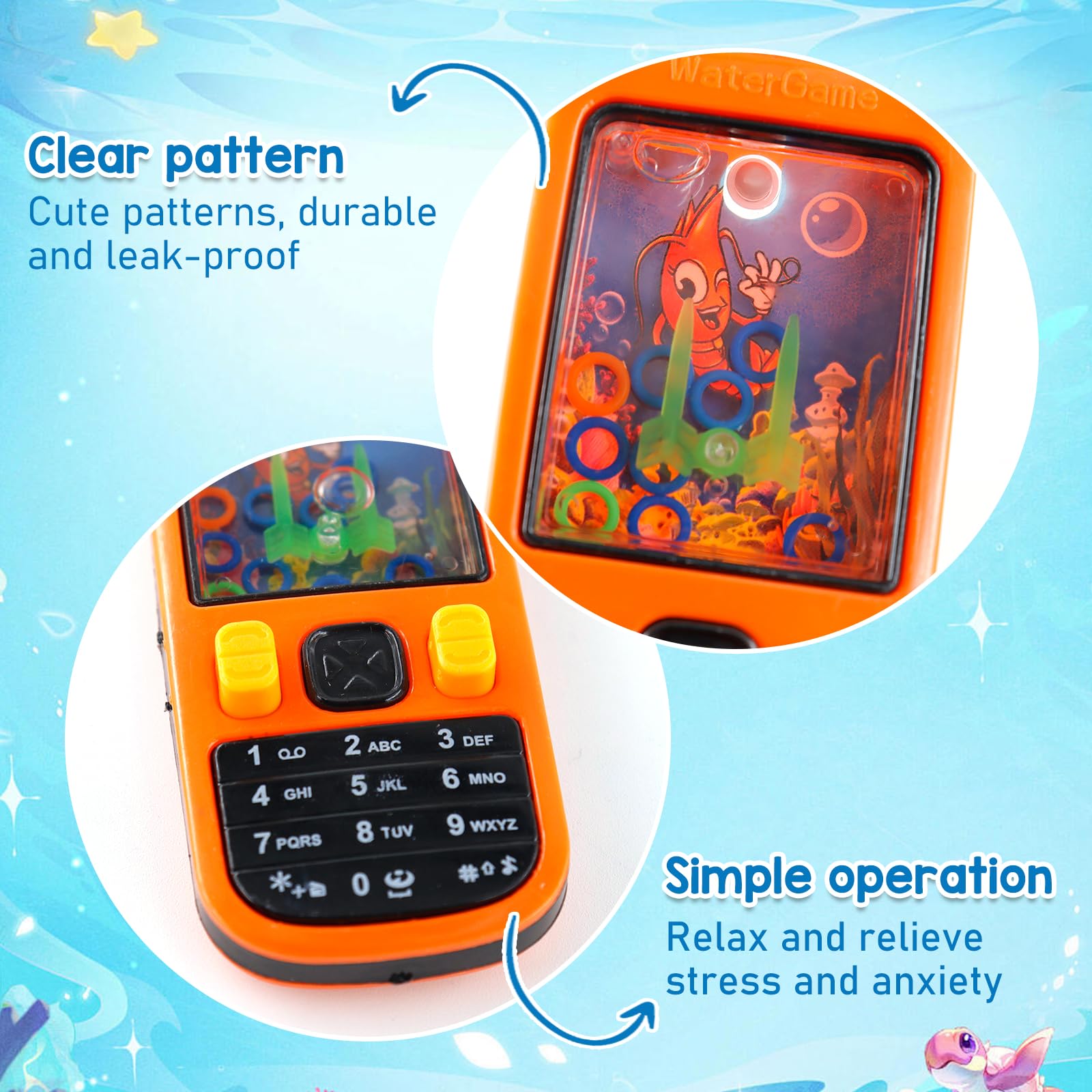 Flipper ad Acqua,12 Pezzi Gioco Anelli D'acqua Giocattolo,Mini Flipper ad Acqua per Ragazze e Ragazzi,Gioco da Viaggio,Regalini Compleanno Bambini,Pinata,Riempimento Festa,Piccoli Regali