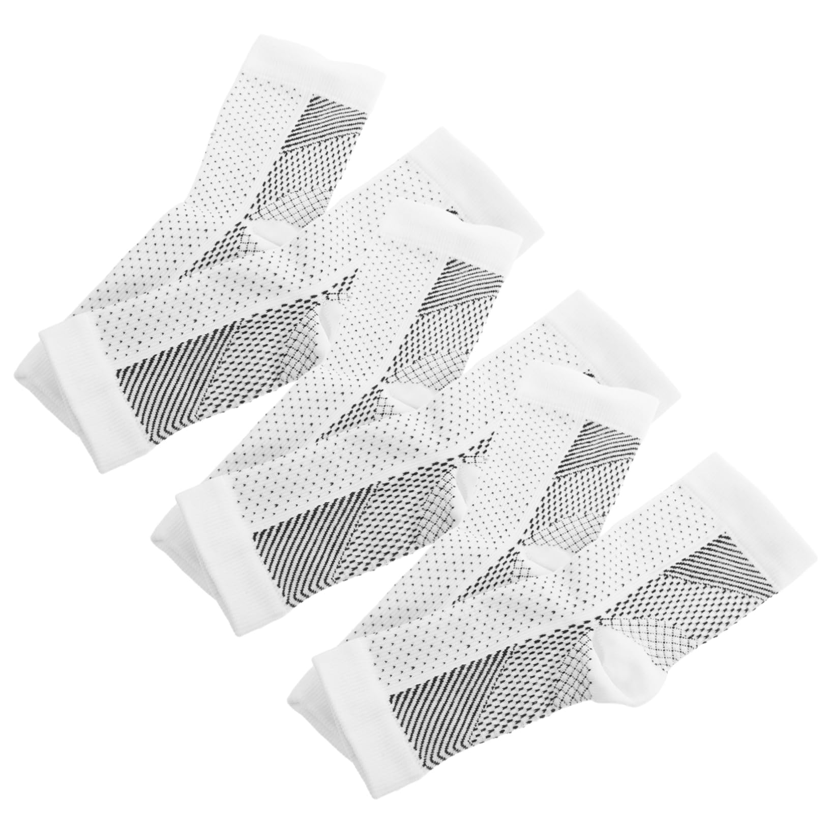 Totority Men's Sports Compression Socks Running Socks Ankle Brace Compression Ankle Sleeves for Outdoor