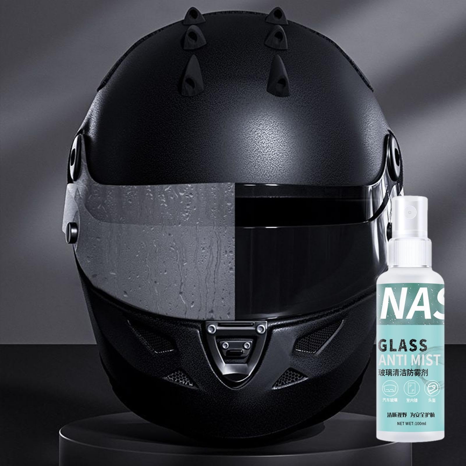 100ml Auto Antibeschlag Sprühmitte, Anti Beschlag Spray Helm Visier, Motorradhelm Anti Beschlag Spray, Für Schwimmbrillen, Brillen, Windschutzscheiben, Motorradhelm-Visiere